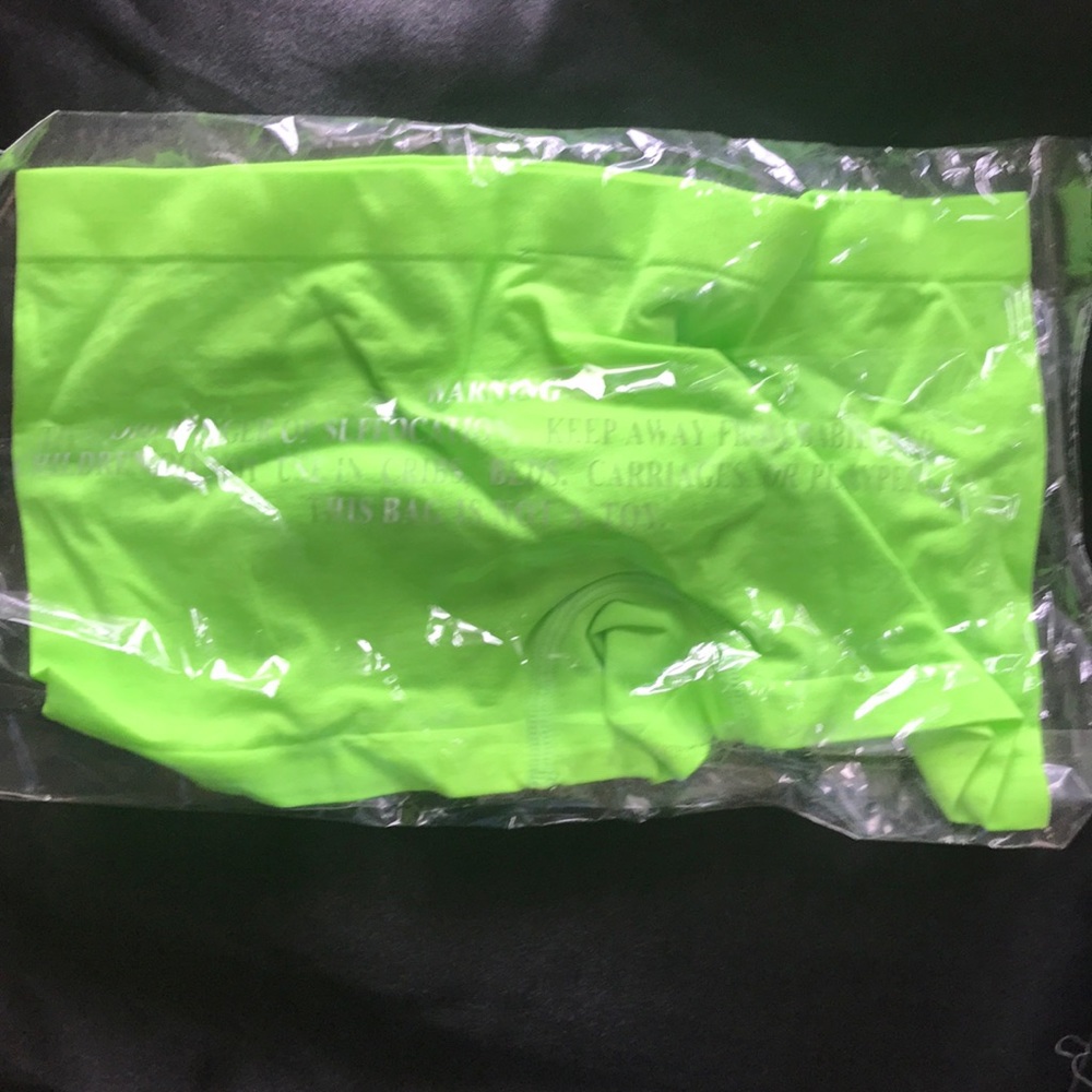 Neon green boy shorts
